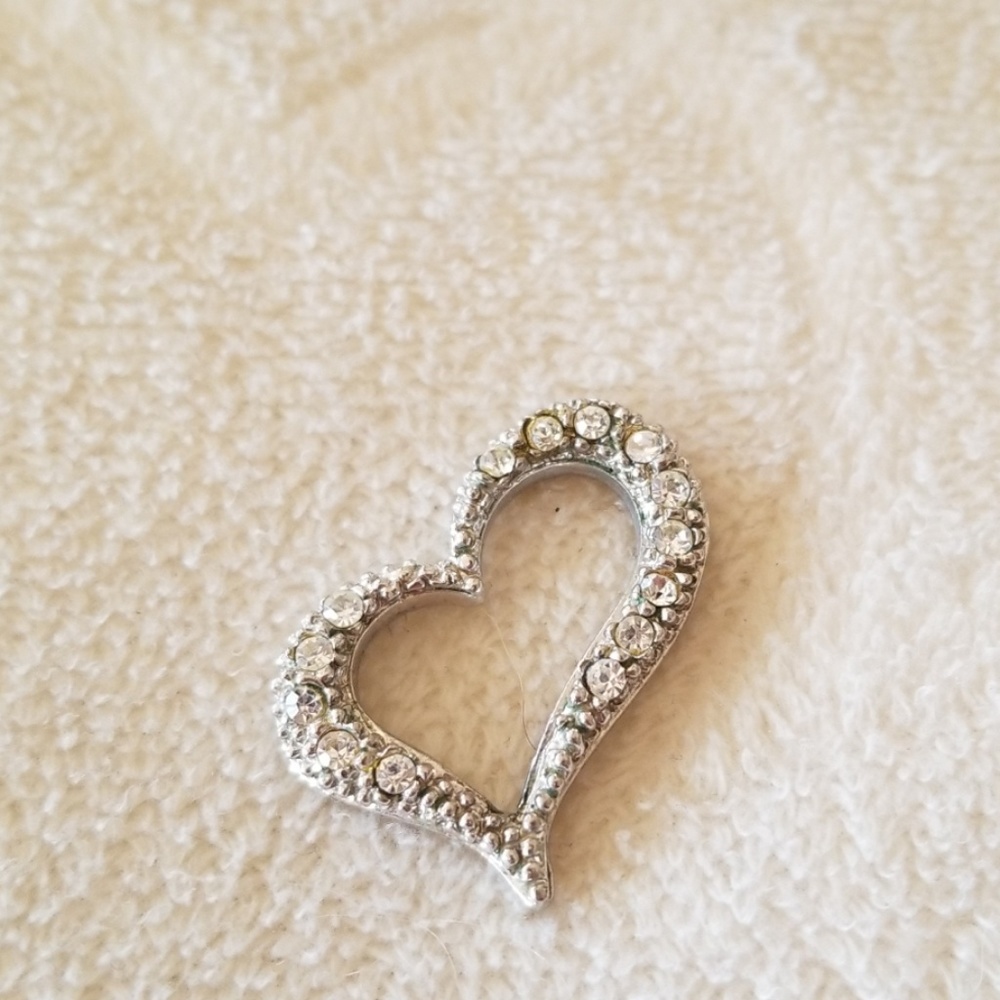 Small Crystal Heart Pendant